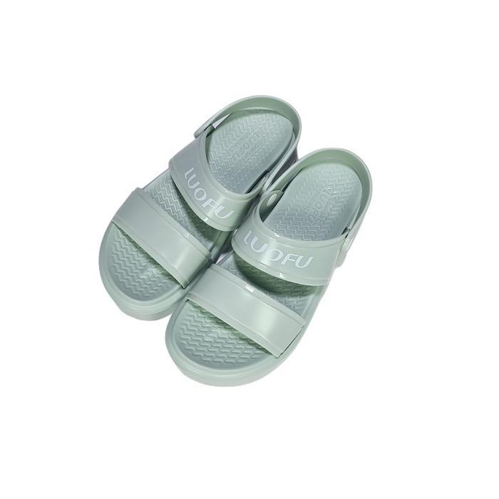 E7197COL jelly sandal sepatu tali wanita luofu sendal karet cewek - hijau, 40