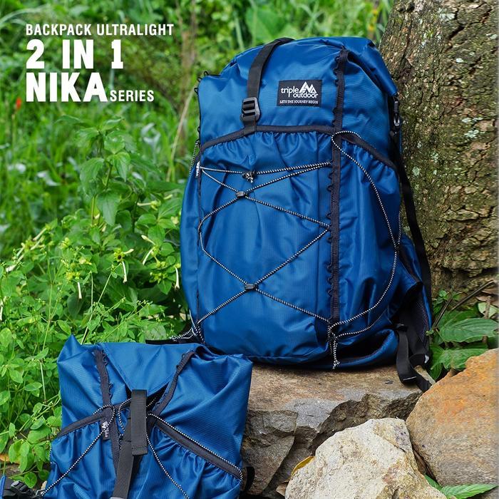 NIKA SERIES - BACKPACK ULTRALIGHT 2 IN 1 NIKA SERIES BACKPACK ULTRALIGHT BACKPACK HIKING RUNING TAS 