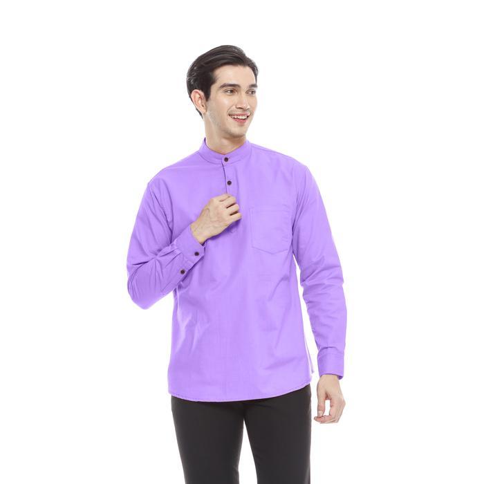 New Collection Lebaran Outskirts - Kemeja Koko Pria Lengan Panjang | Kemeja Koko Putih Slim Fit Kurt