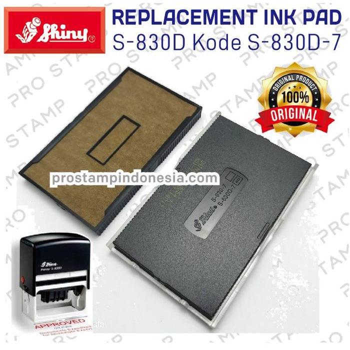 Replacement Ink Pad Shiny / S-401, S-826D, S-827D,S-828D,S-829D,S-830D - S-826D Terlaris