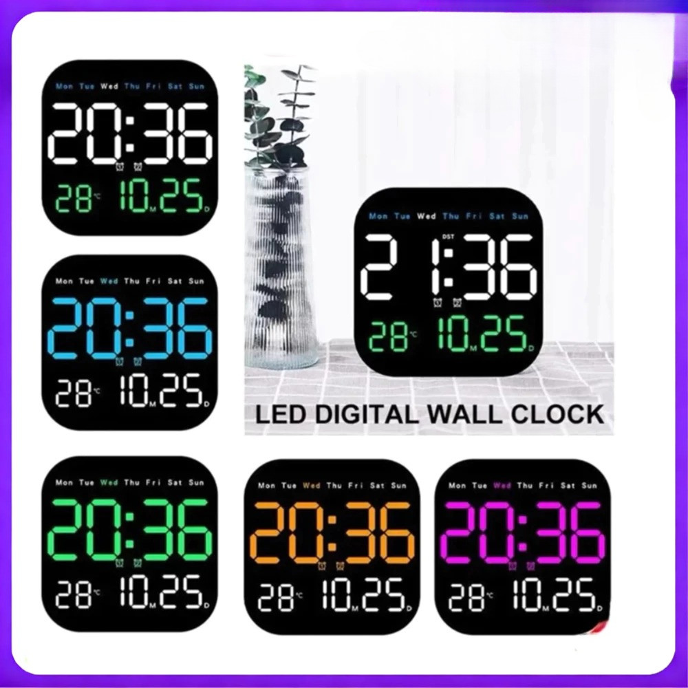 Jam Digital LED JM-6650 Jam Meja Dinding Multifungsi Weker Alarm Stopwatch Countdown Termometer Suhu