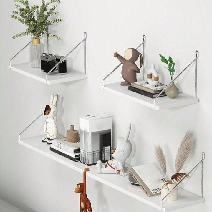 Rak furniture hiasan dinding minimalis serbaguna rak kamar tidur gantung besi