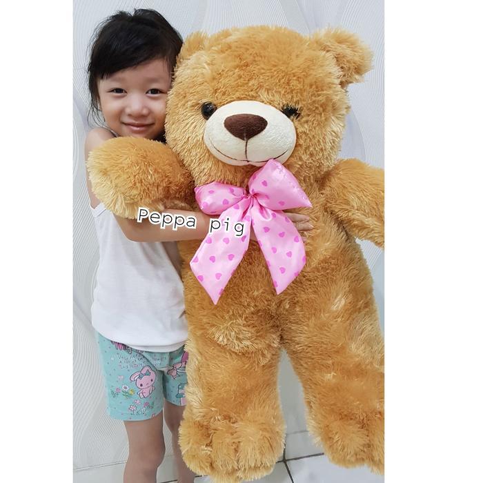 boneka teddy bear /beruang jumbo 75cm - cream putih