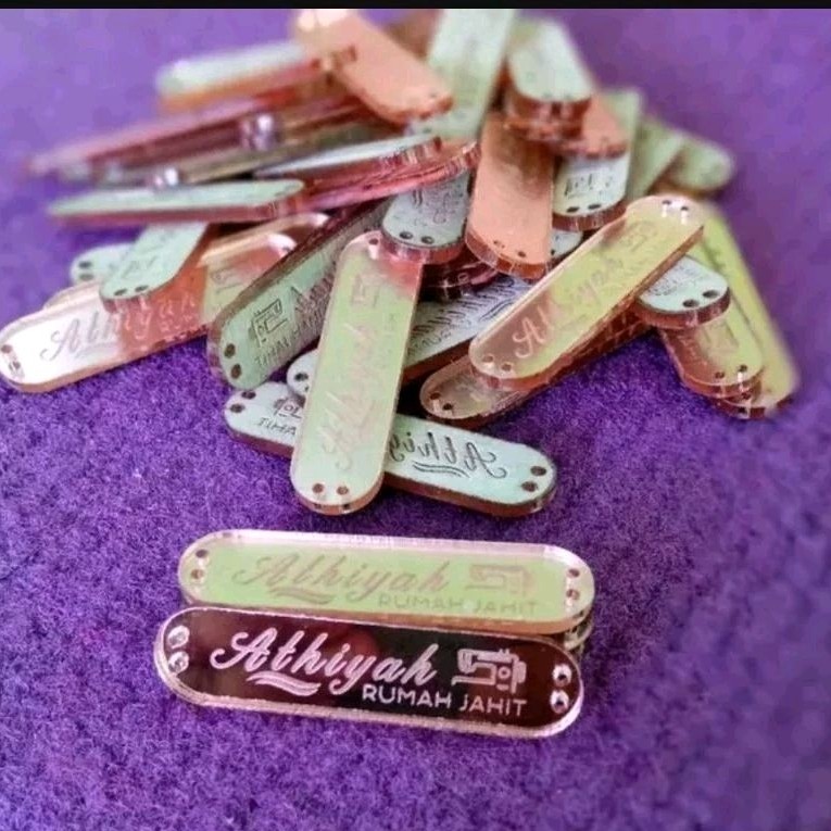 LABEL HIJAB AKRILIK | LABEL BAJU | MERK | LOGO | BRAND | LOGO JILBAB | KERUDUNG
