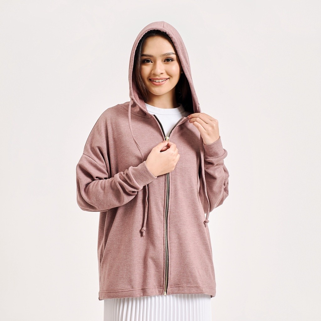 GIYOMI ID - Vea Jacket / Jaket Wanita / Jaket Bahan Kaos / Baju Atasan Wanita