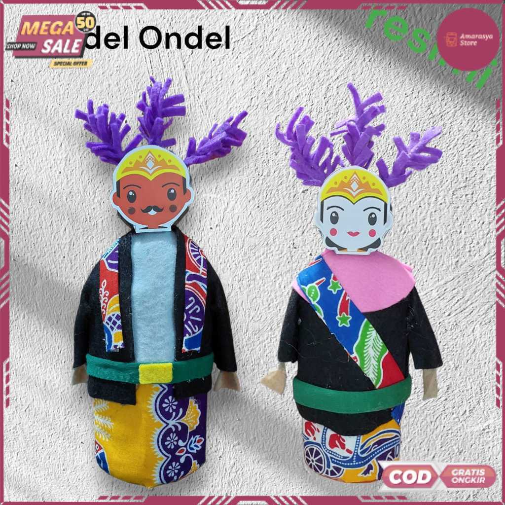 (RO) Mainan Anak Boneka Ondel Ondel Pria dan Wanita TERMURAH TERLARIS TERBARU COD 2026