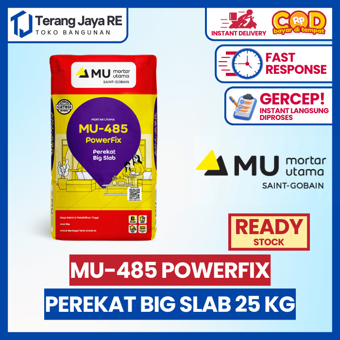 Perekat Big Slab MU-485 PowerFix Kemasan 25 Kg