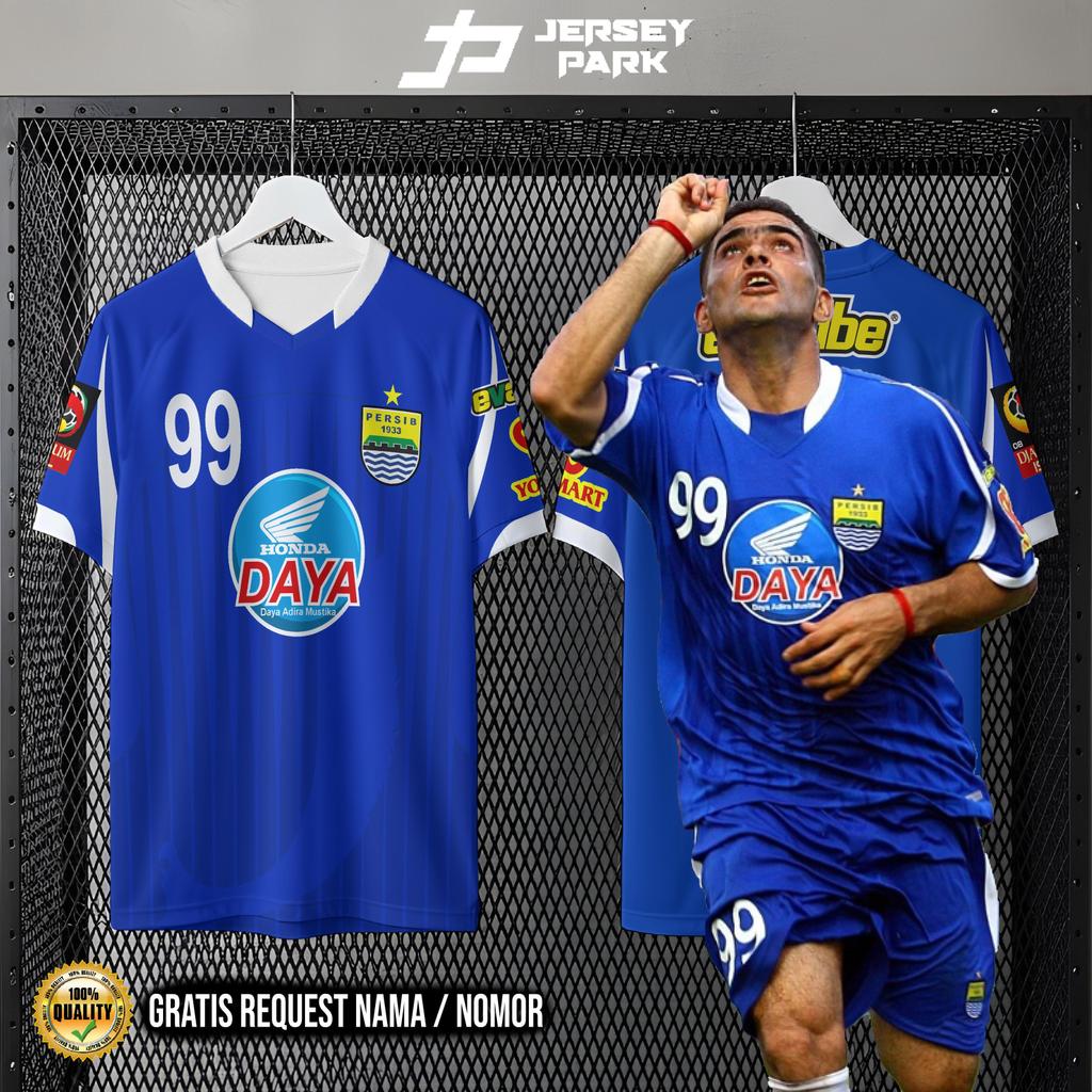 Jersey Persib Retro Vintage Classic Blue Home 2010 Unisex fullprint gratis pasang nama dan nomor