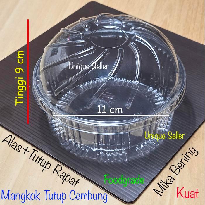 Mangkok Tutup Cembung 11 cm / Mangkok Es Buah / Mangkok Kurma / Mika Mangkok 130 MK 130 MK130 / Mang