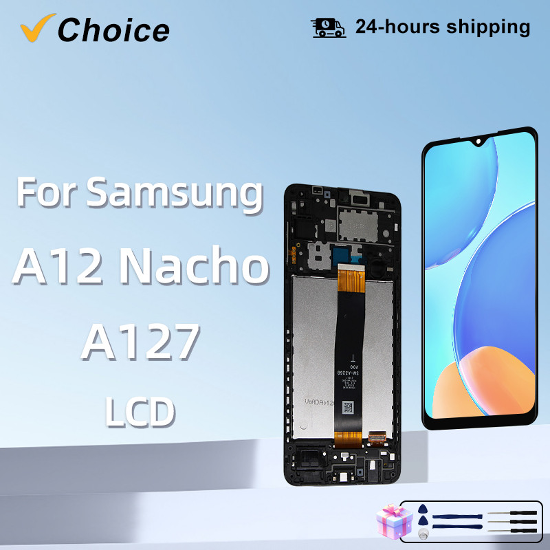 For Samsung Galaxy A12 Nacho LCD splay A127F LCD Touch Screen gitizer Assembly For Samsung A127 A127
