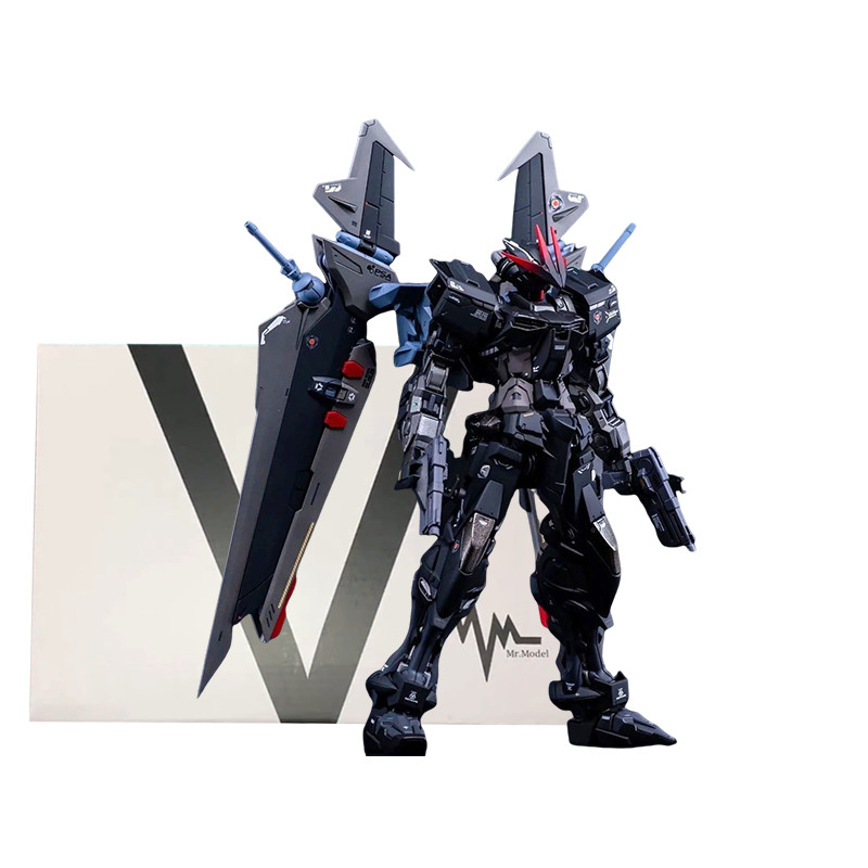 Mjh Hirm 1/100 Gat-X105E+Aqm / E-X09S Astray Noir High Quality Collectible Anime Kits Models Kids Gi