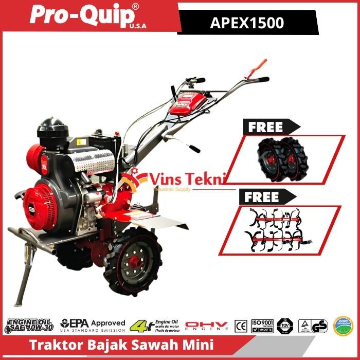 PROMO BIG SALE ProQuip Mesin Traktor Bajak Sawah Mini Tiller APEX1500 APEX 1500