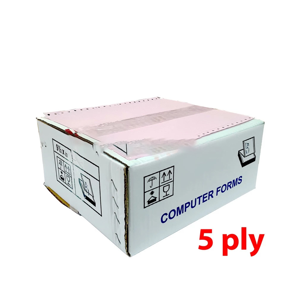 CONTINUOUS FORM 5 PLY 9.5 x 11" Kertas Computer NCR Bagi 2 dan full