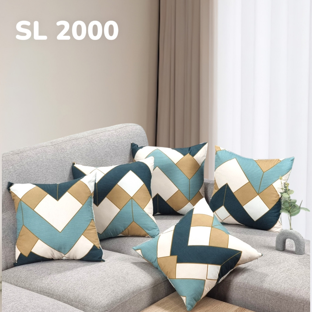 PROMO SET SARUNG BANTAL SOFA 45x45 ( 5 Sarung ) - SL45