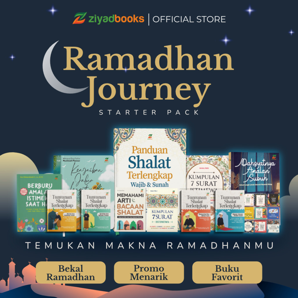 Ziyadbooks - Starter Pack Ramadhan Journey - Paket Spesial Muslimah Planner- Keajaiban Jalur Langit