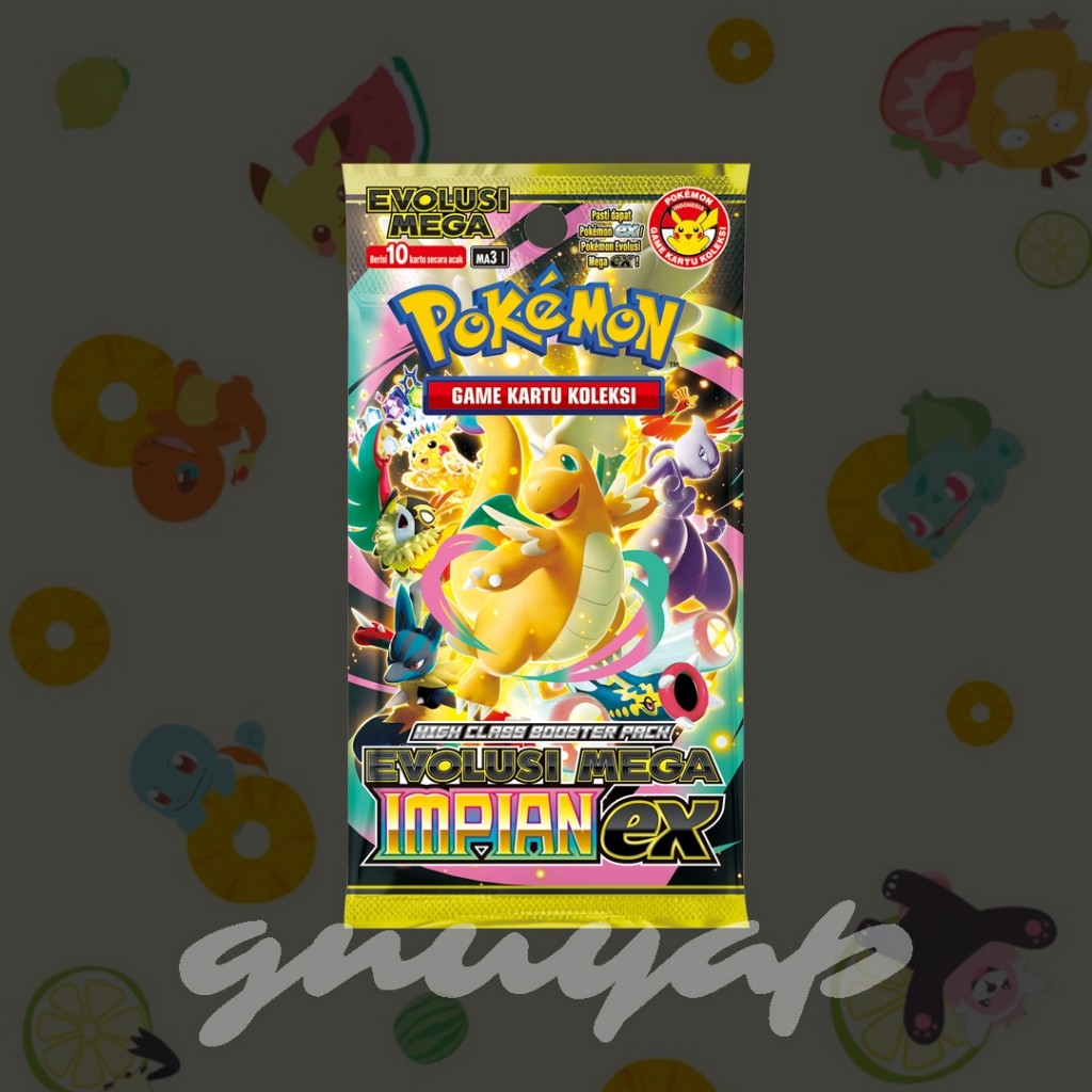 Fun Hobi Store impian EX MA3 booster pack pokemon tcg indonesia card kartu langka original box high 