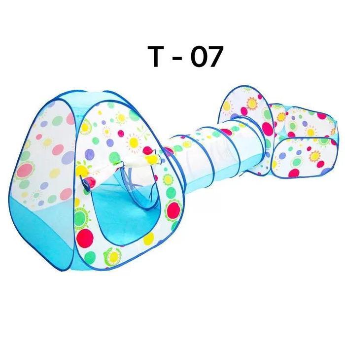 GROSIR MAINAN TENDA ANAK TEROWONGAN 4 IN 1 + KOLAM + RING BASKET MAINAN KERANJANG MANDI BOLA ANAK Se