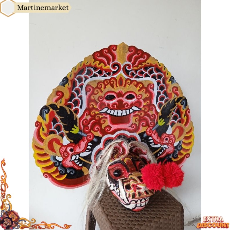 barongan telon,barongan kayu, barongan telon, barongan pentas MTM -60