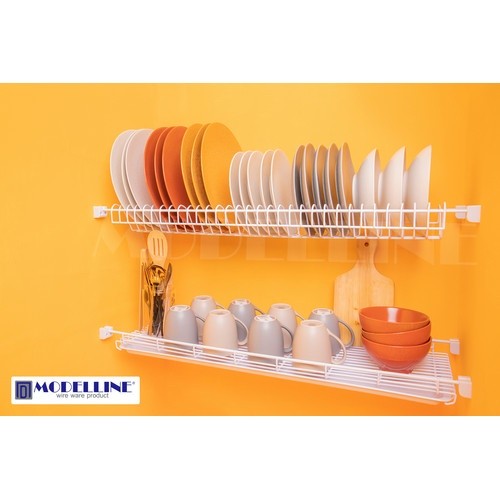 Rak Dapur Piring dan Gelas P 90 L Rak Gantung Lemari Dapur Modelline