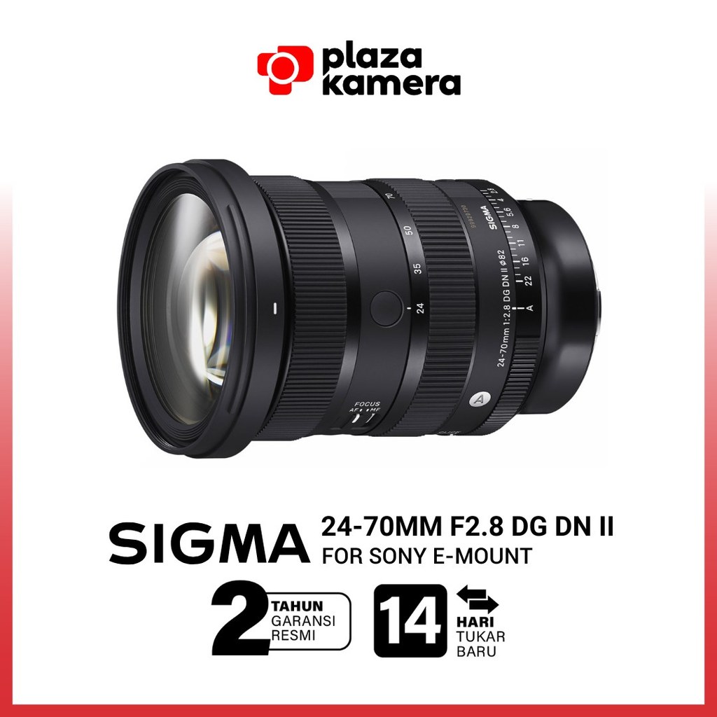 Lensa Sigma 24-70mm f2.8 DG DN II (A) for Sony E Mount Sigma Lens 24-70mm Full Frame