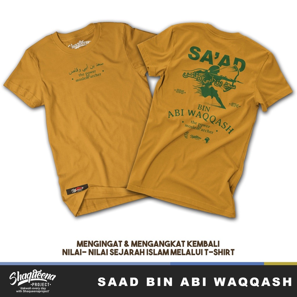 Kaos Saad Bin Abi Waqqash - New Original Kaos Dakwah