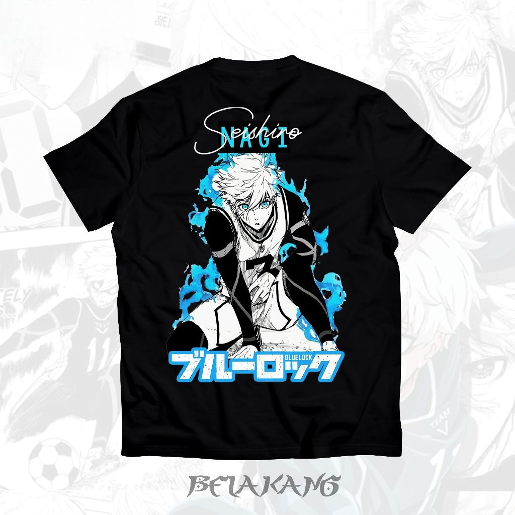 Baju Anime BLUE LOCK NAGI SHEISHIRO Kaos Anime KEREN
