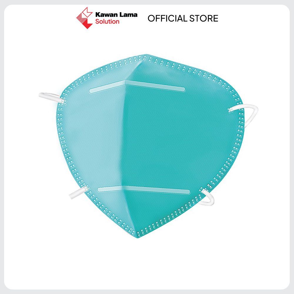 Kls Gut Masker Pelindung Respirator Partikulat Kn95 Set 50 Pcs - Hijau Mask Masker