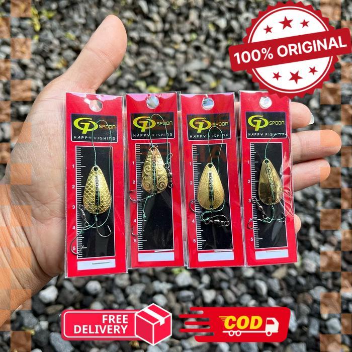 Lure Spoon GP Ultralight Kuningan Brass untuk Pancing Umpan - 2.5cm, Pasir -biken