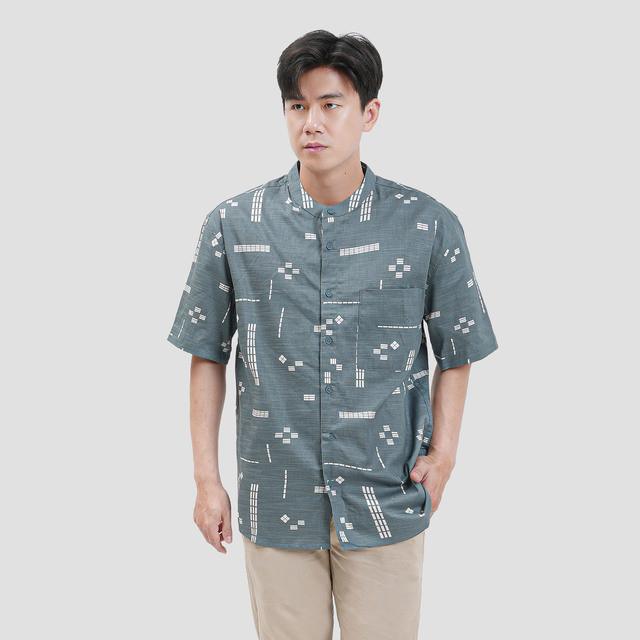 Nevada Sarimbit Coll 2026 - Slub Print Style 1 Kemeja Koko Pria 123350320