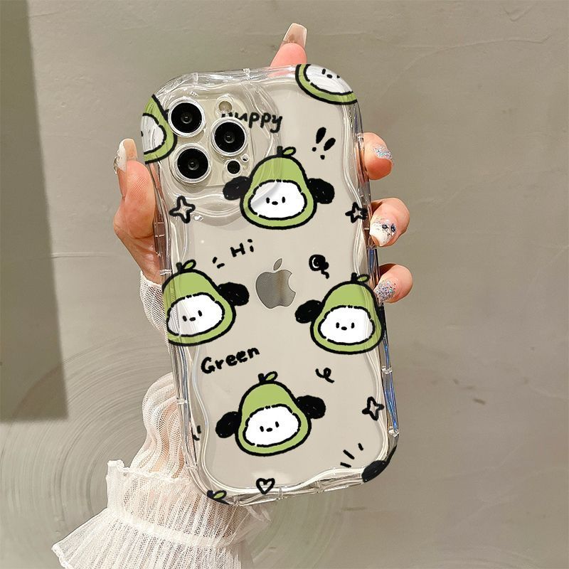 Case Samsung A16 4G A04 A33 5G M12 S24 FE A03S Cute Korea Green Dog Cartoon Soft Case Lucu Anti Jatu