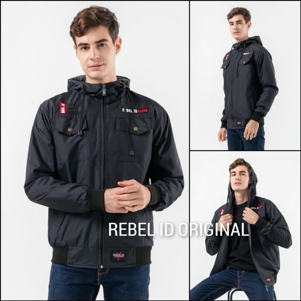 Jaket Pria Anti Air / Elegant Design of Semi Parka by Rebel ID / Jaket Semi Parka