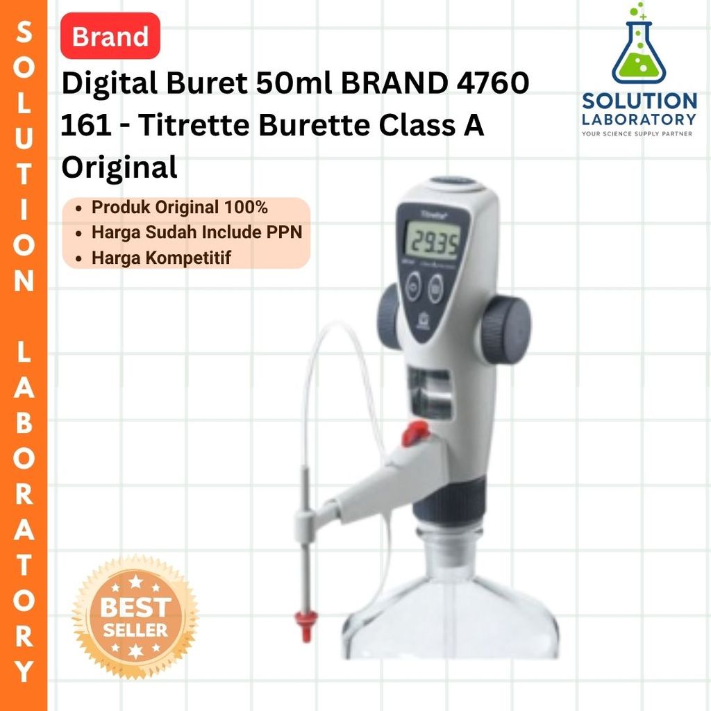 Digital Buret 50ml BRAND 4760 161 - Titrette Burette Class A Original