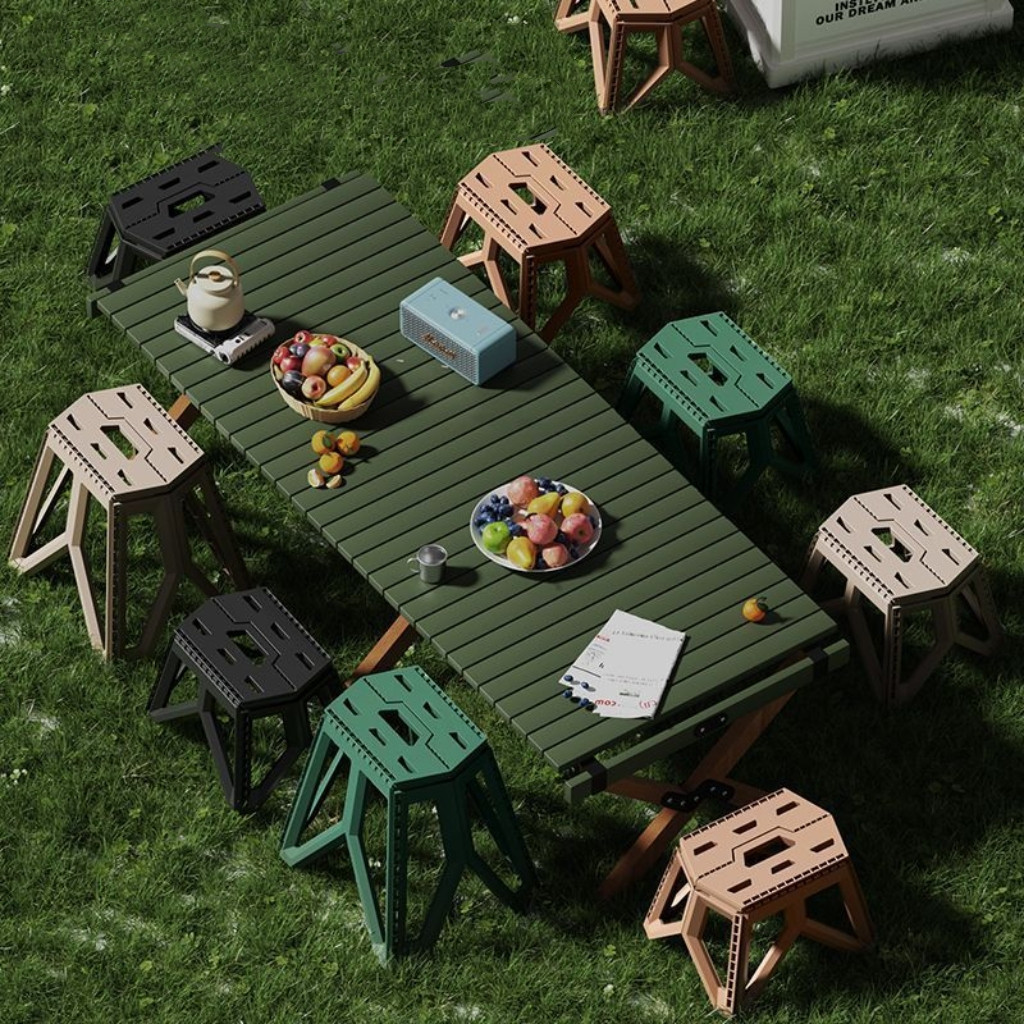 [COD]Kursi Lipat Portable/Kursi Lipat Outdoor Serbaguna/Kursi Lipat Plastik/Kursi Lipat Kecil Serbag