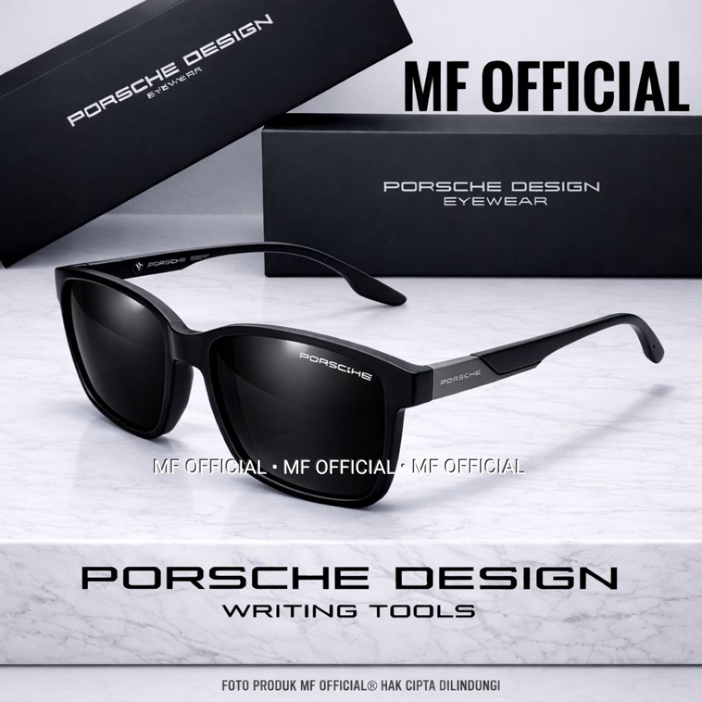 KACAMATA SPORT FASHION PORSCHE DESIGN 2302 LENSA KACA POLARIZED ANTISILAU UNTUK OLAHRAGA DAN GAYA TR