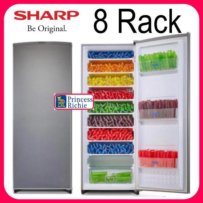 Freezer Sharp 8 rak untuk Es batu Atau Asi