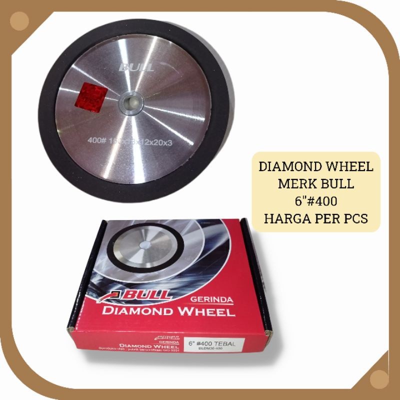 NK_ONLINESHOP Diamond Grinding Wheel asahan tct 6 inch grit 400 bull tebal