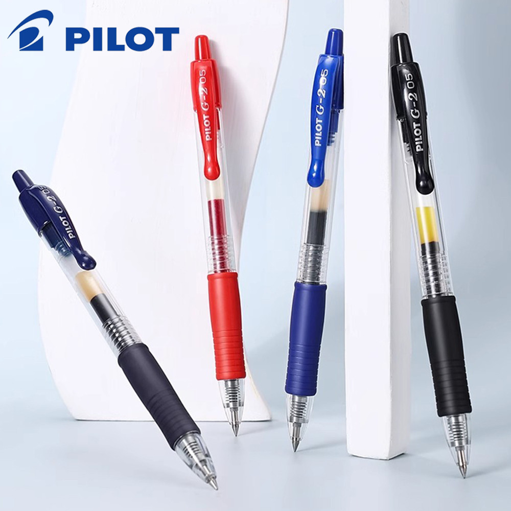 3pcs Japan Pilot Gel Pens Large Capacity BL-G2 0.5/0.7mm Writing Pen Red Blue Black Sool Office Supp