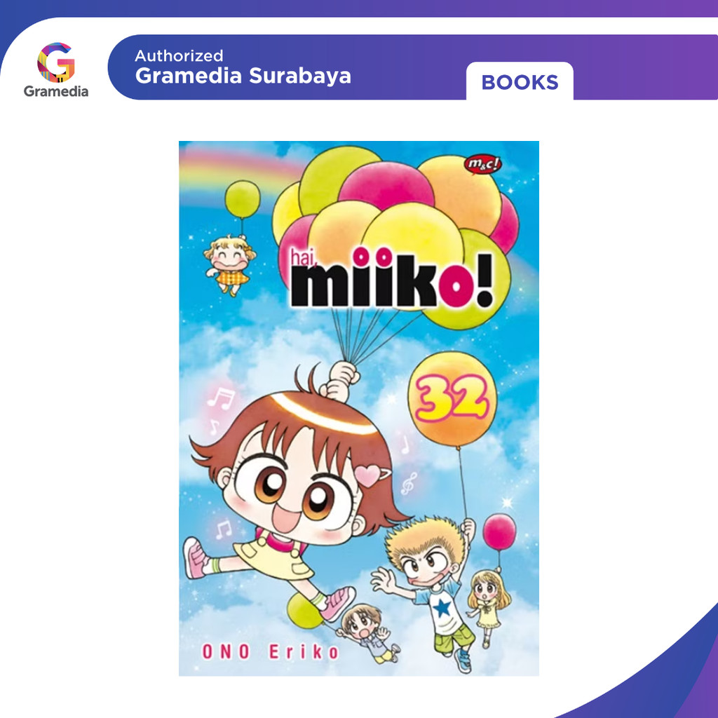 Gramedia Surabaya - Komik Hai, Miiko 32 - (BONUS POSTCARD)