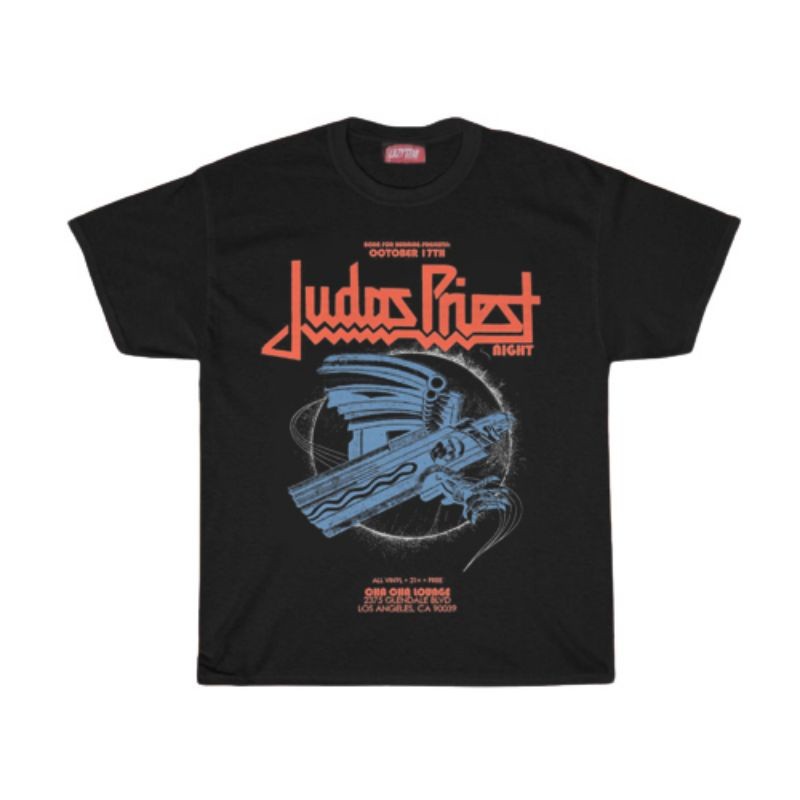(COD) KAOS / T SHIRT / JUDAS PRIEST / KAOS BAND JUDAS PRIEST NIGHT