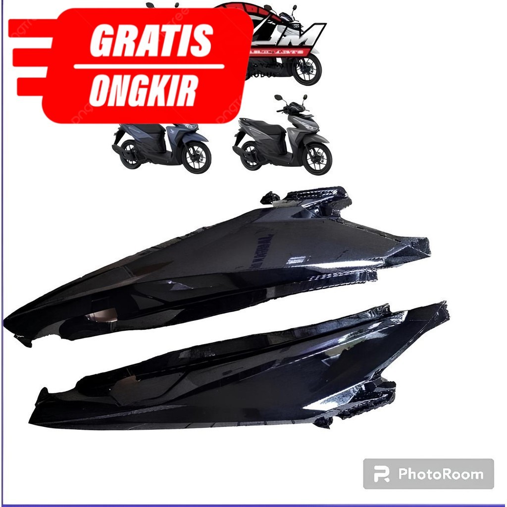 free ongkir Cover Body Vario 125 150 LED Old Hitam Glossy 2015 2016 2017 | Body Belakang Motor Pnp s