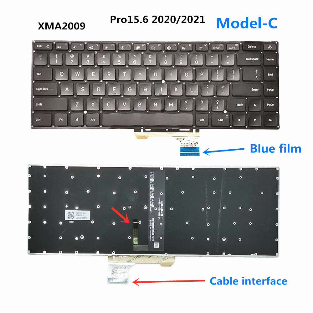 Laptop US Keyboard For MI Xiaomi Redmibook Book Air 12.5 Pro 13 14 15.6 16 G XMG1902 2003 XMA2012 XM