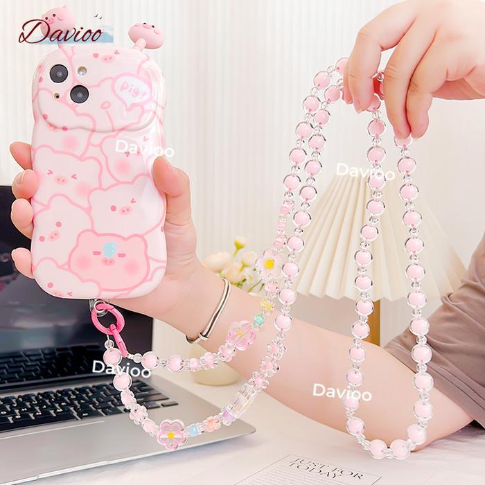 Phonerooms Gantungan Handphone Panjang Bisa Cross-body Tali Lanyard HP Gantungan Tas Aksesoris Liont