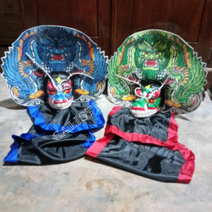 sEs Mainan anak NEW STOCK | BARONGAN ANAK JUMBO SPON MOTIF KAYU DEVIL -  USIA TK SD Besar #