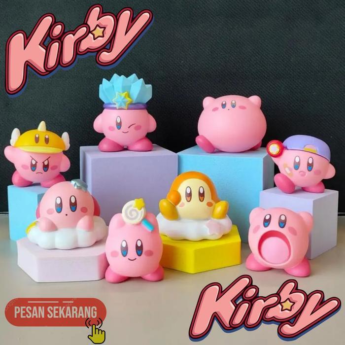 Set Action Kirby Figure Set - Mainan Kirby Set Figure Set Figure Anime