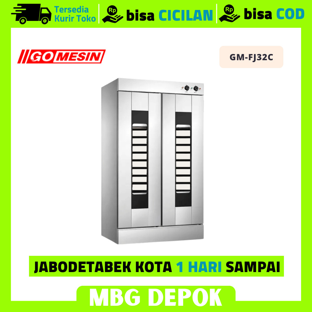 Proofer Listrik Getra FJ-30C Proofer Roti 30 Tray Stainless Garansi Resmi