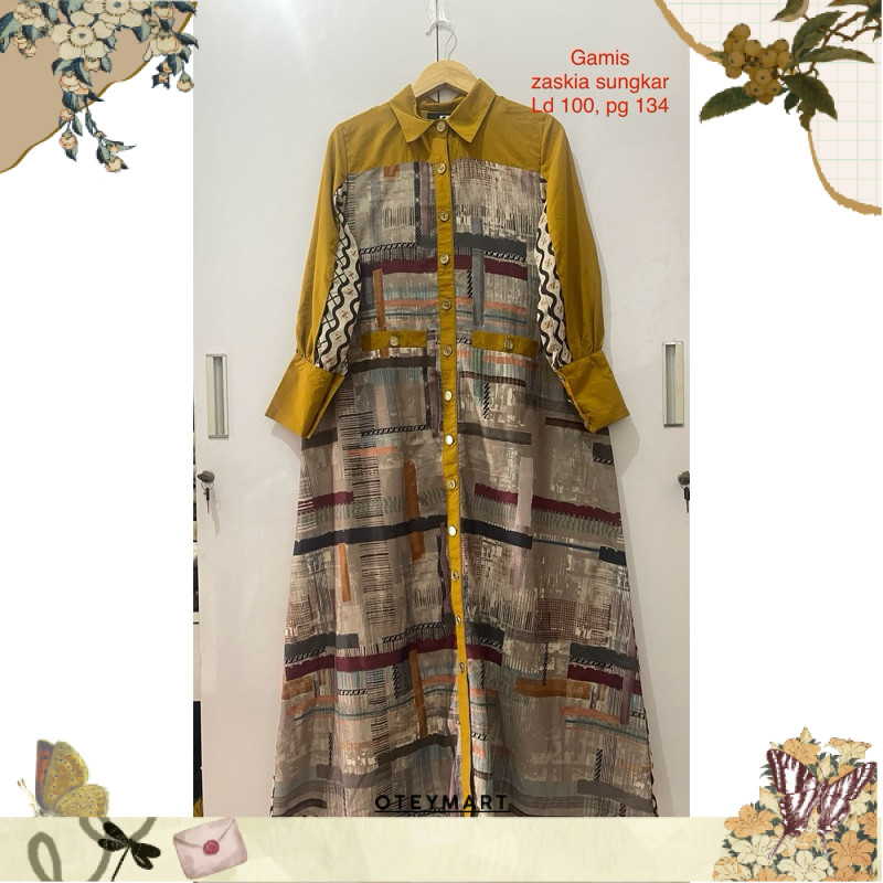 preloved gamis ZASKIA SUNGKAR, preloved gamis dan tunik elzatta, preloved gamis FZA Murah