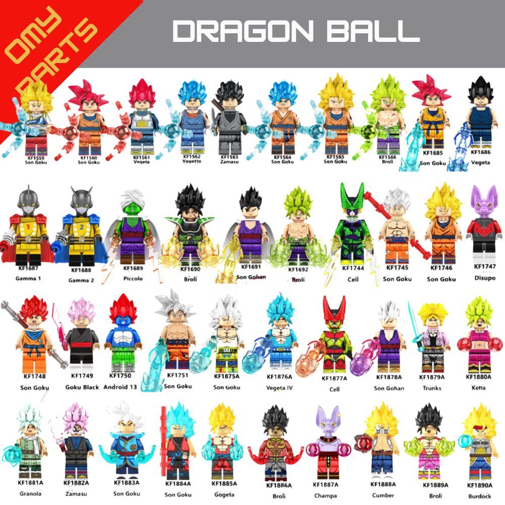 DRAGON BALL - MAINAN BONEKA PLASTIK ANAK LUCU MEMBANGUN HADIAH KOLEKSI