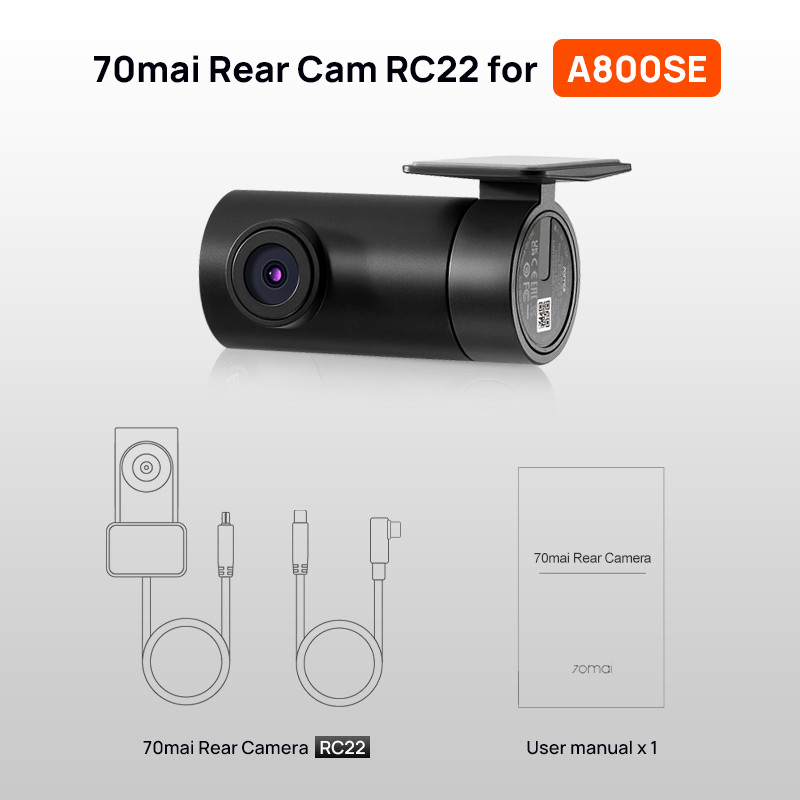 70mai Rear Cam RC06 RC11 RC12 RC14 RC22 Interior FC02 for 70mai 4K A810 A800SE 70mai A510 A200 A500S