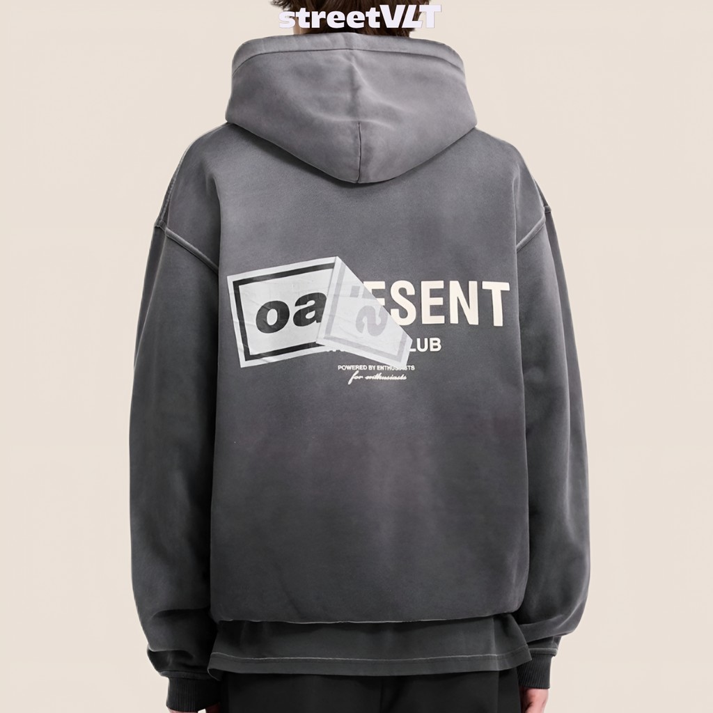 Represent  UK X Oasis Owners Club Stained Black Hoodie Original