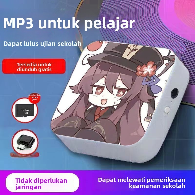 Pemutar MP3 Eksternal untuk Siswa untuk Mendengarkan Musik Pemutar Mini Portabel untuk Siswa SMA Men